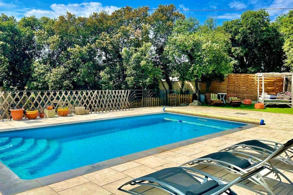 Appart Independent Garden Pool & Spa Sussargues 外观 照片