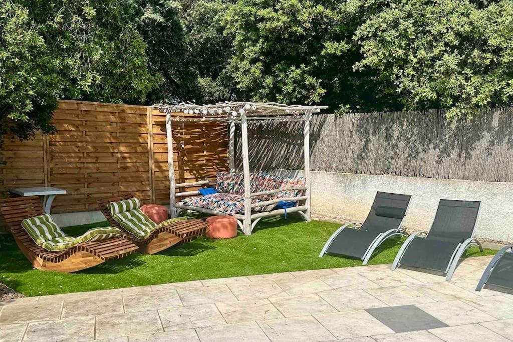 Appart Independent Garden Pool & Spa Sussargues 外观 照片